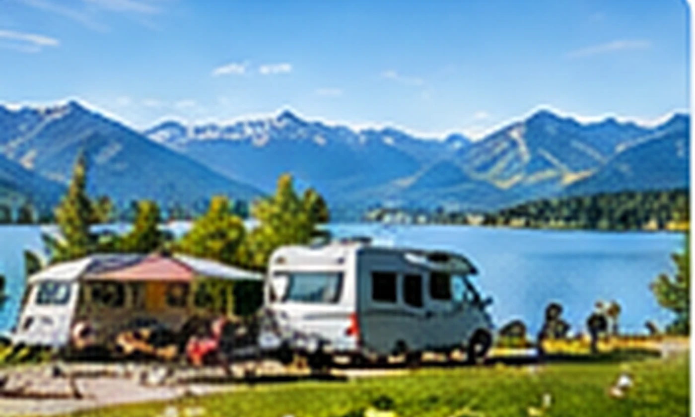 Transport van camper of caravan